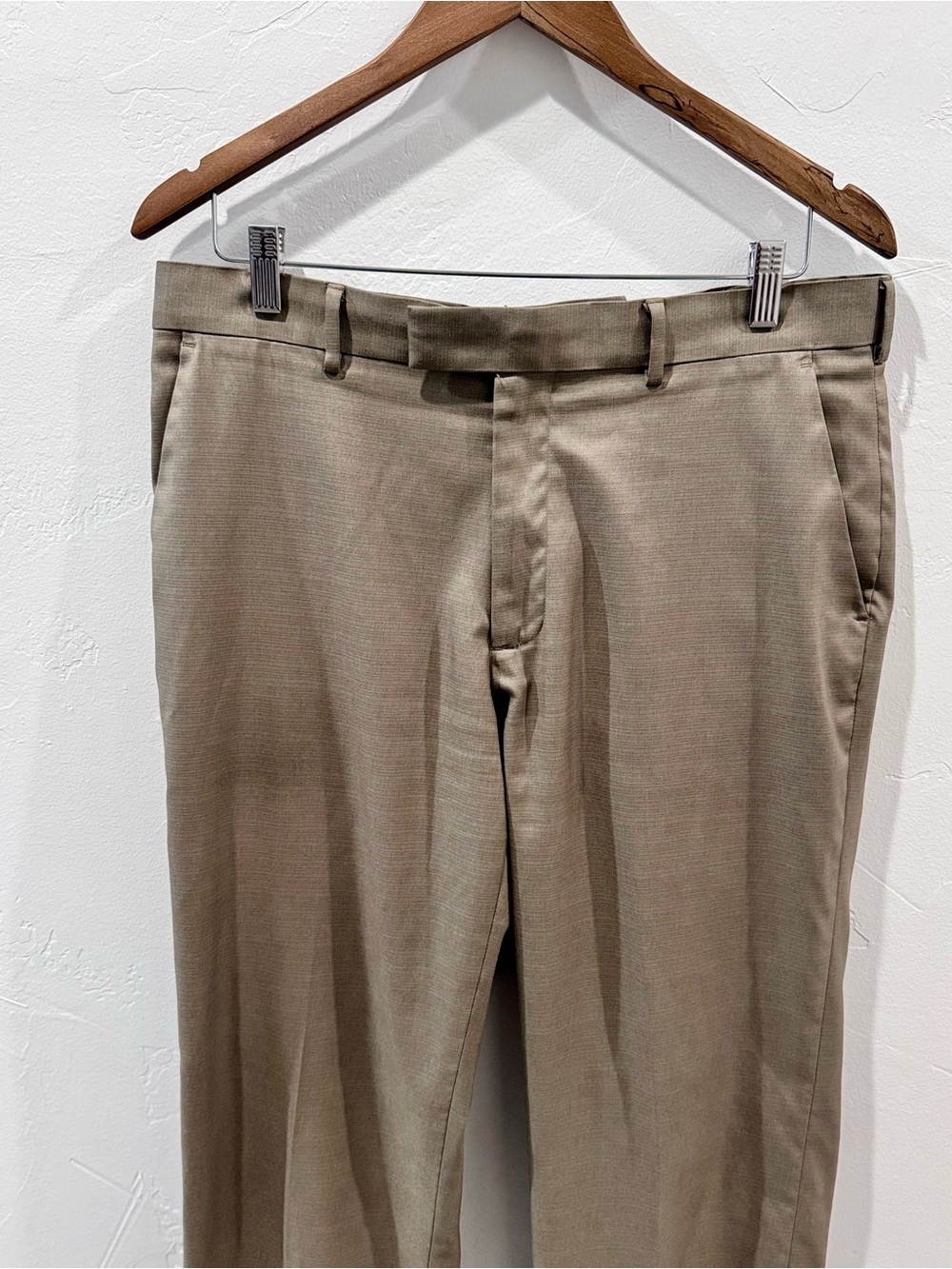 Perry Ellis Portfolio Modern Fit Taupe Brown Dress Pants Mens 32x32 - Picture 5 of 12